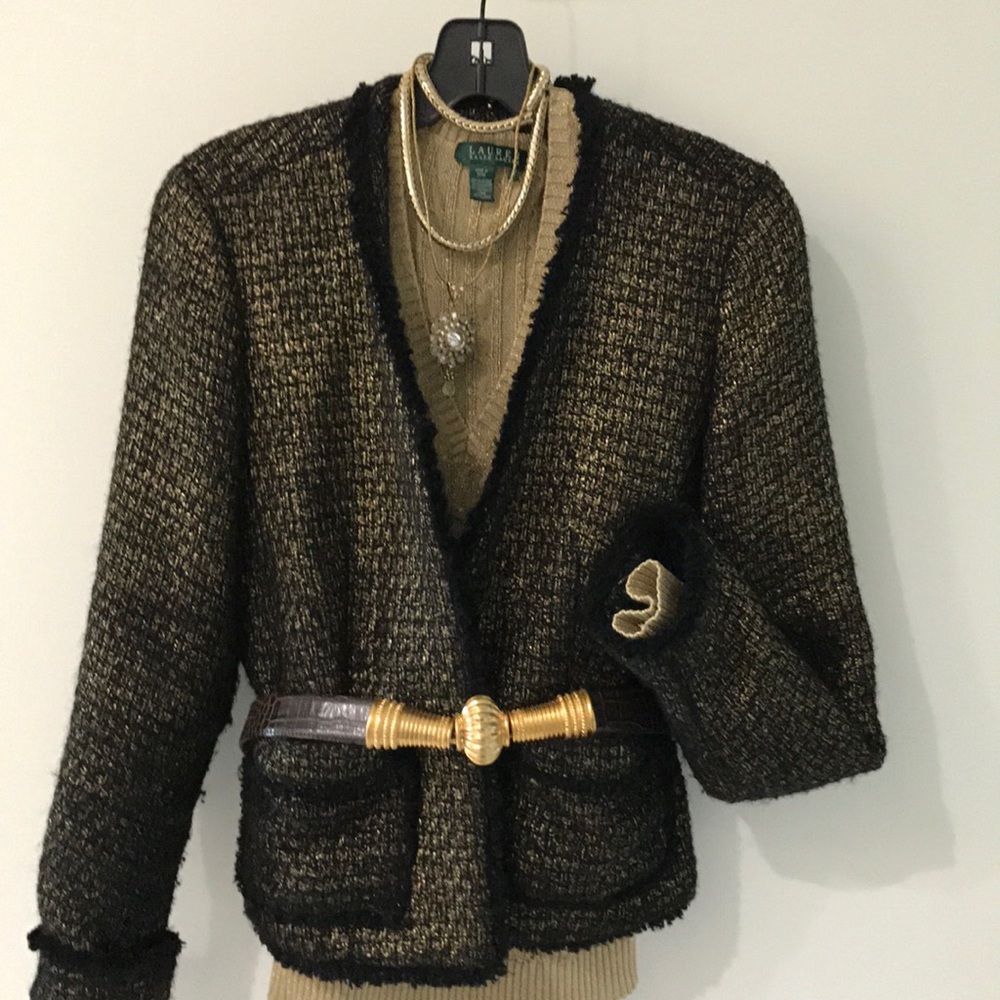 Michael Kors black and gold jacket